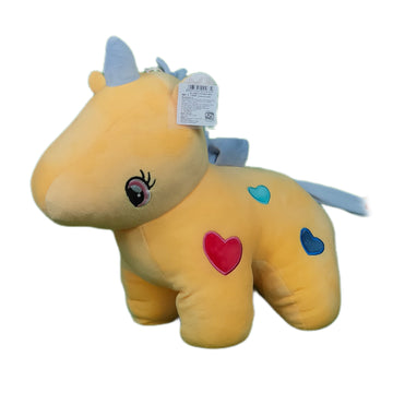 Fairy Unicorn Plush Soft Toy For Ages 3 Years And Up - Yellow, 45cm