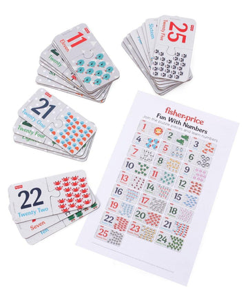 Fisher Price Fun with Numbers 50 Pieces Numbers Matching Puzzle for Kids