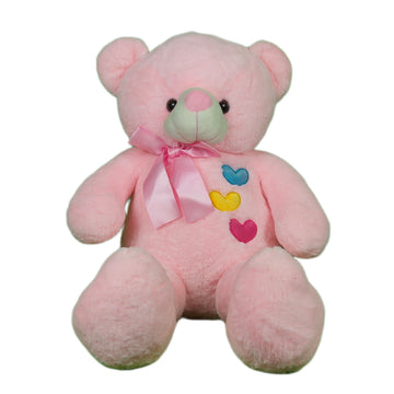 Teddy Bear Plush Soft Toy for Ages 3 Years and Up - Pink, 90cm