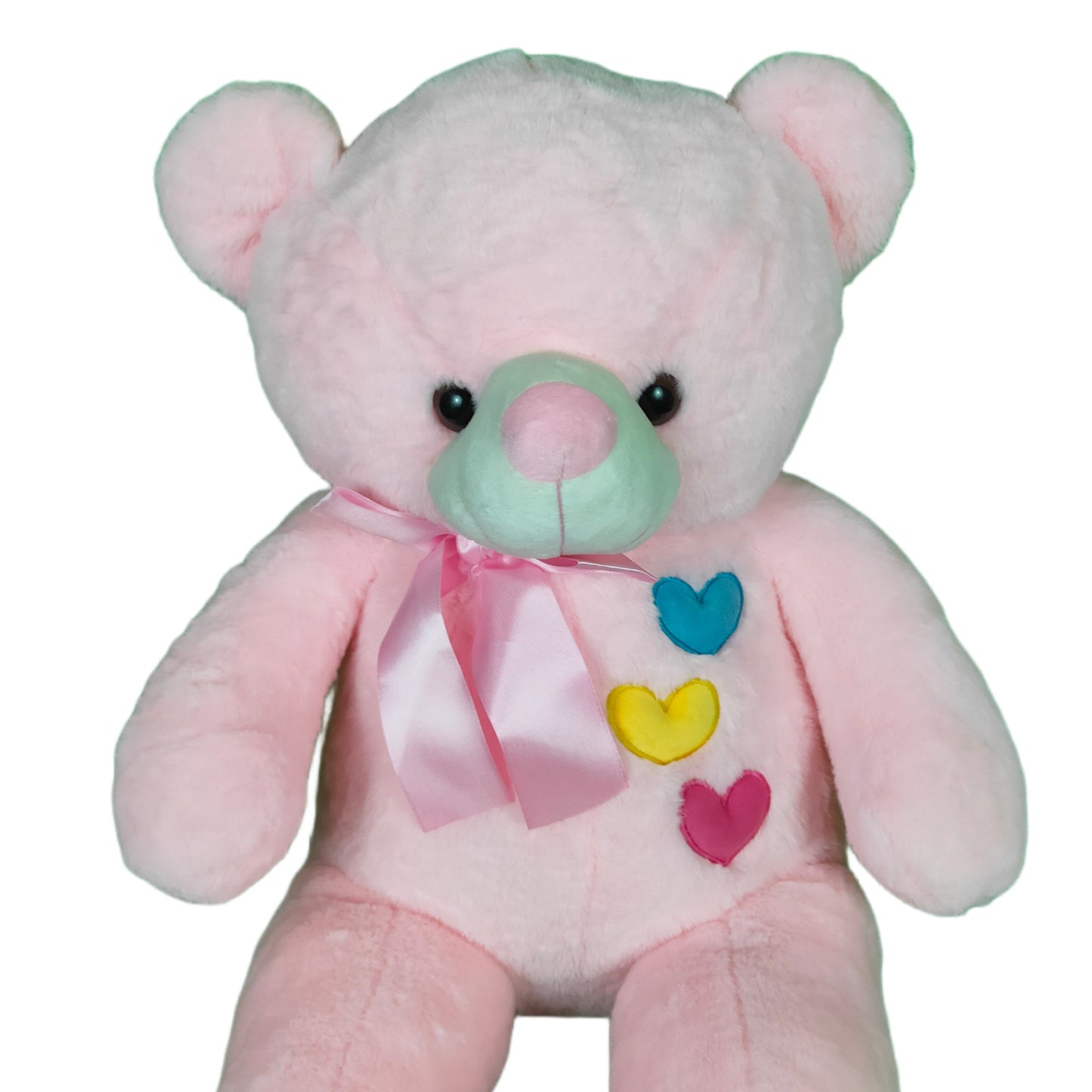 Teddy Bear Plush Soft Toy for Ages 3 Years and Up - Pink, 90cm