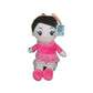 Ellie Rag Doll Plush Soft Toy Wearing Pink Dress for Ages 3 Years and Up, 45cm