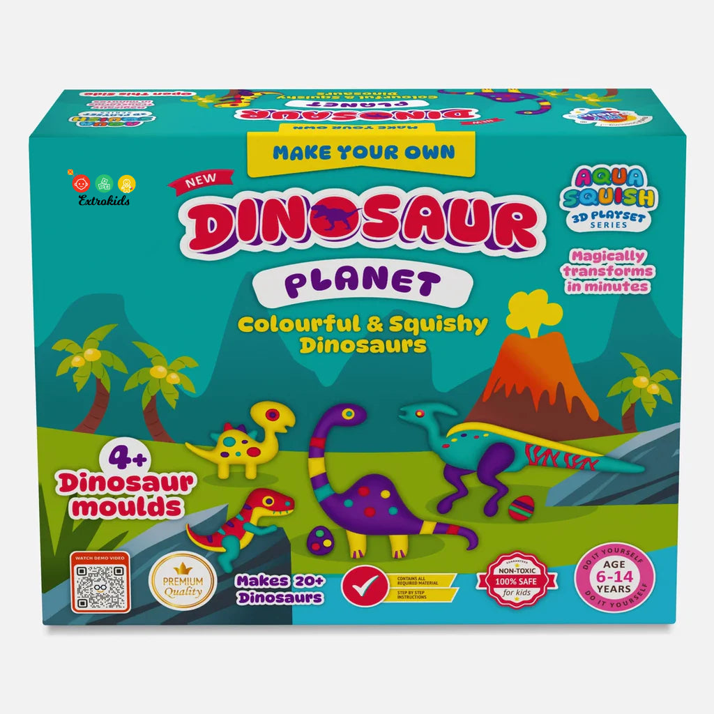 Dinosaur Planet Aqua Squish Kit for Kids 100% Safe & Non Toxic