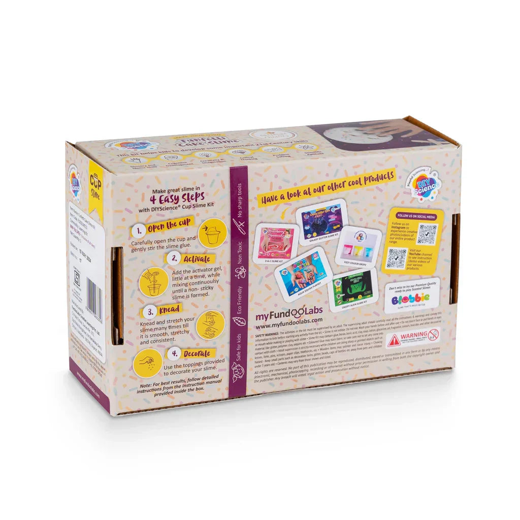 New Funfetti Cake Slime Kit  for Kids 100% Safe & Non Toxic