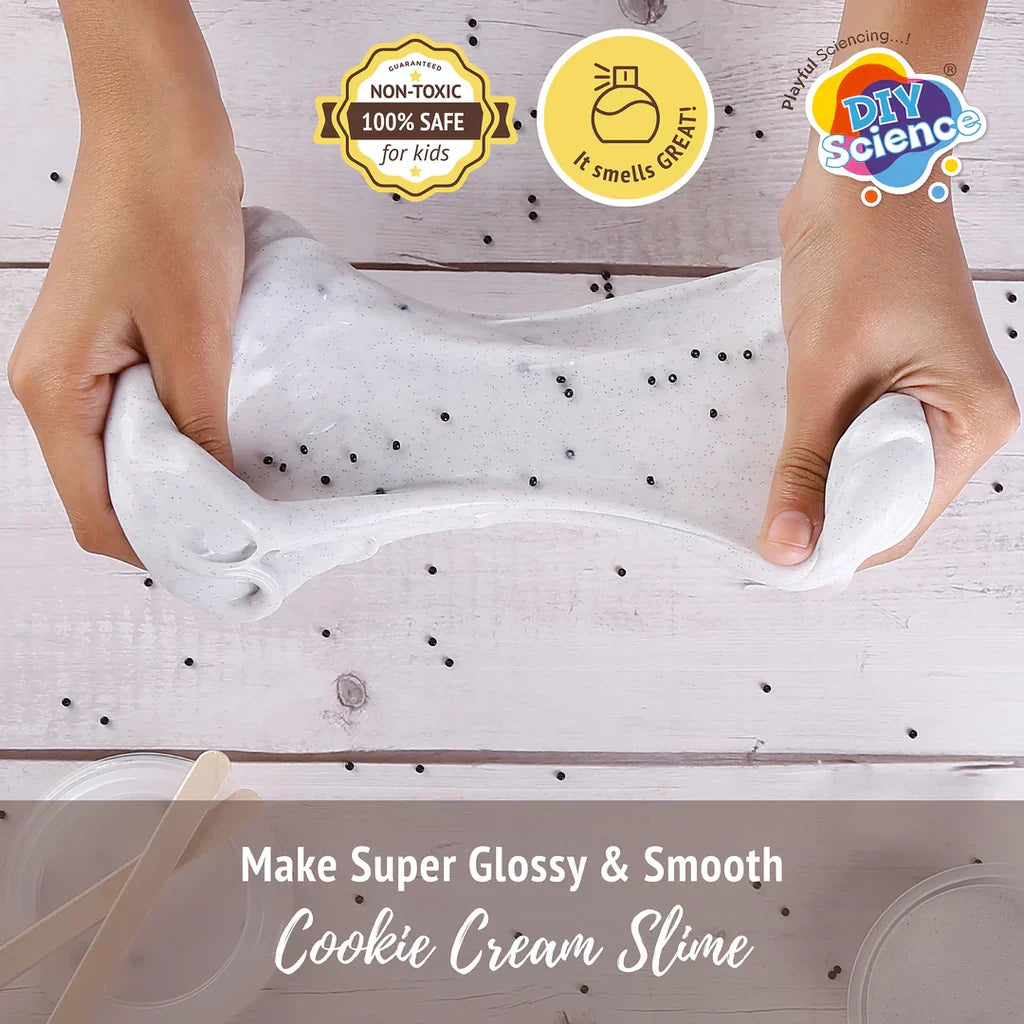 Cookie Cream Slime Kit for Kids 100% Safe & Non Toxic