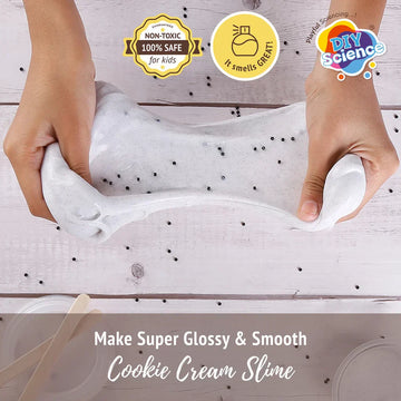 Cookie Cream Slime Kit for Kids 100% Safe & Non Toxic