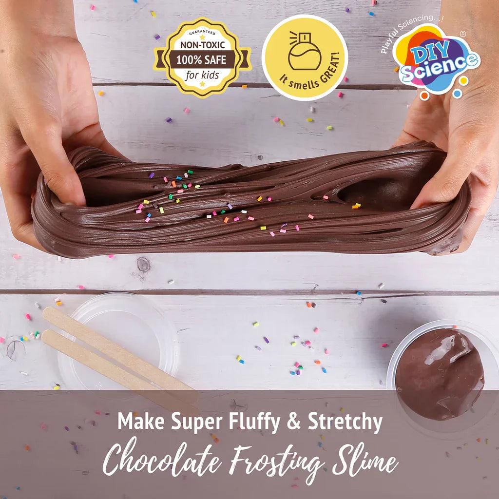 Chocolate Frosting Slime Kit for Kids 100% Safe & Non Toxic