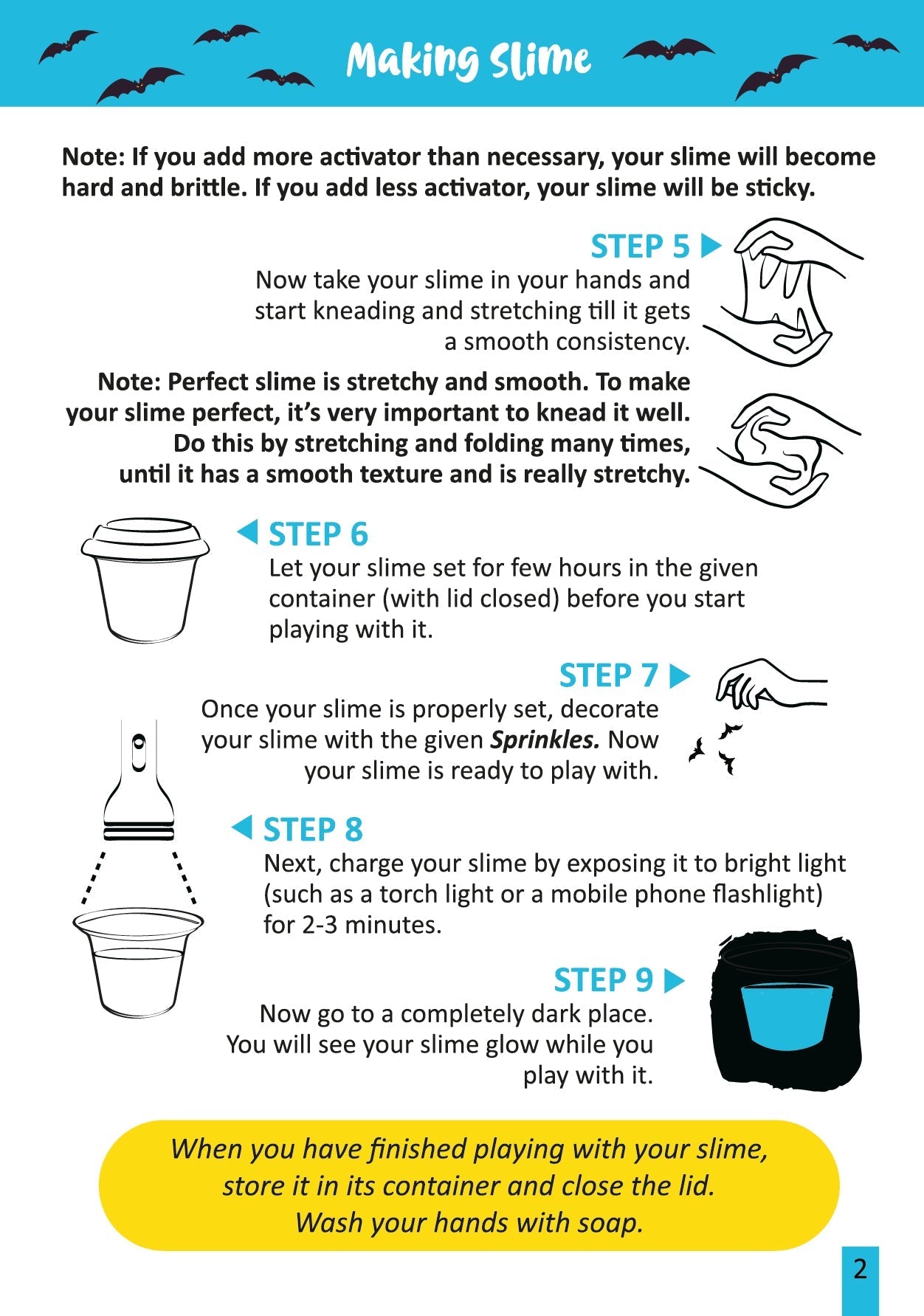 Halloween Vibes Slime Kit for Kids 100% Safe & Non Toxic