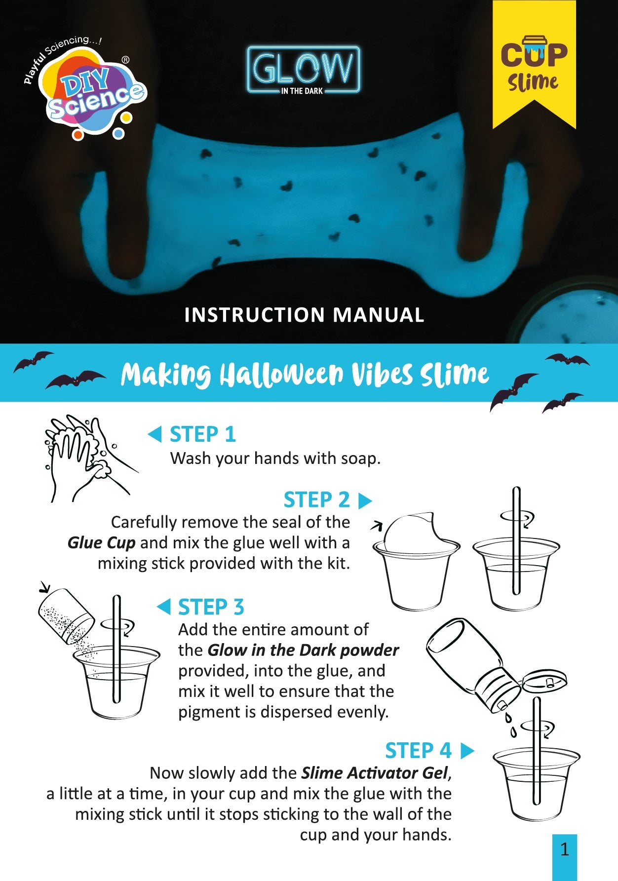 Halloween Vibes Slime Kit for Kids 100% Safe & Non Toxic