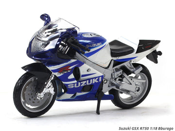 Suzuki GSX R750 1:18 diecast scale model bike collectible - licensed