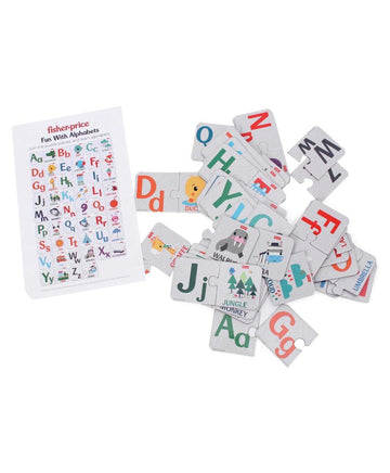 Fisher Price Fun with Alphabets 56 Pieces Alphabet Matching Puzzles for Kids