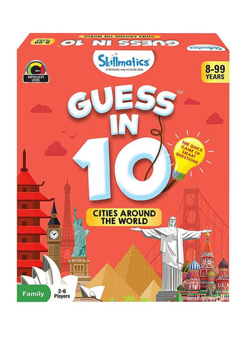 Educational Game : Cities Around the World - GUESS IN 10 (Ages 8-99)
