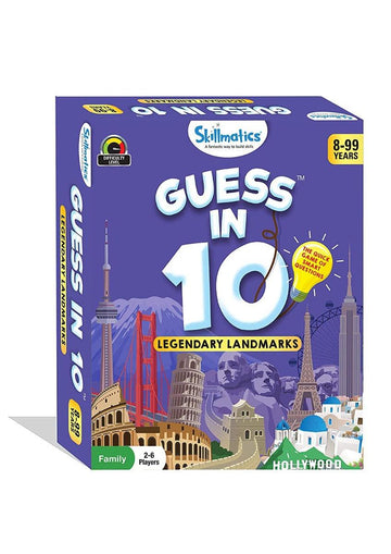 Legendary Landmarks - Guess In 10 (Ages 8-99) | Card Game of Smart Questions | General Knowledge for Families | Gifts for Boys and Girls