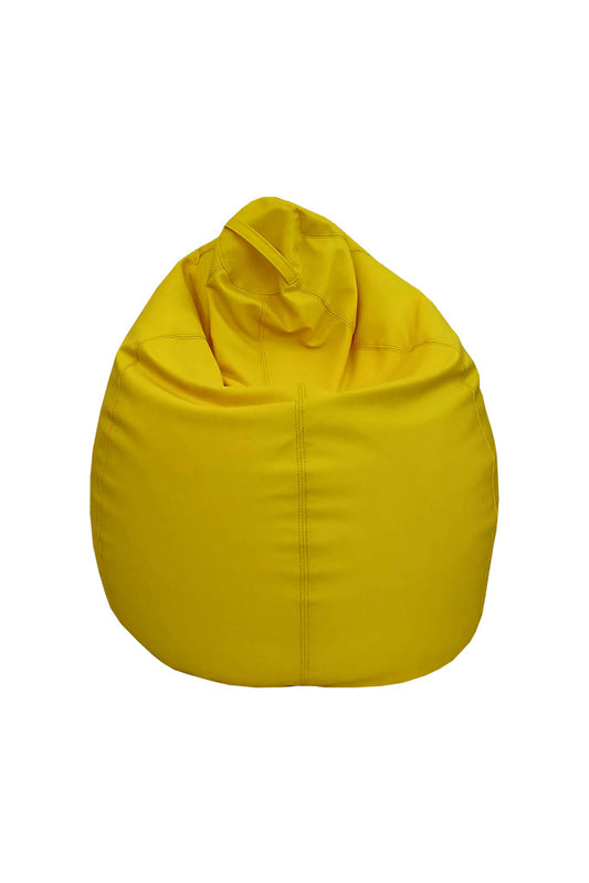 Art Leather Bean Bag Yellow